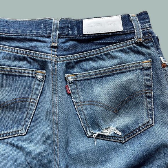 RE/DONE Levis High Rise Ankle Crop Jean 27 / 28 - Picture 7 of 9